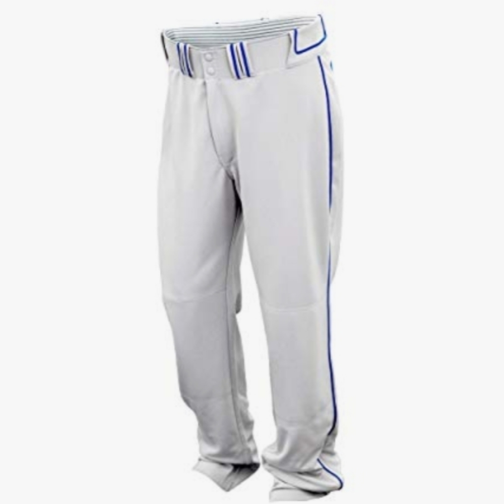 Easton Men's Light Gray Walk-Off Piped Baseball Athletic Pants XL